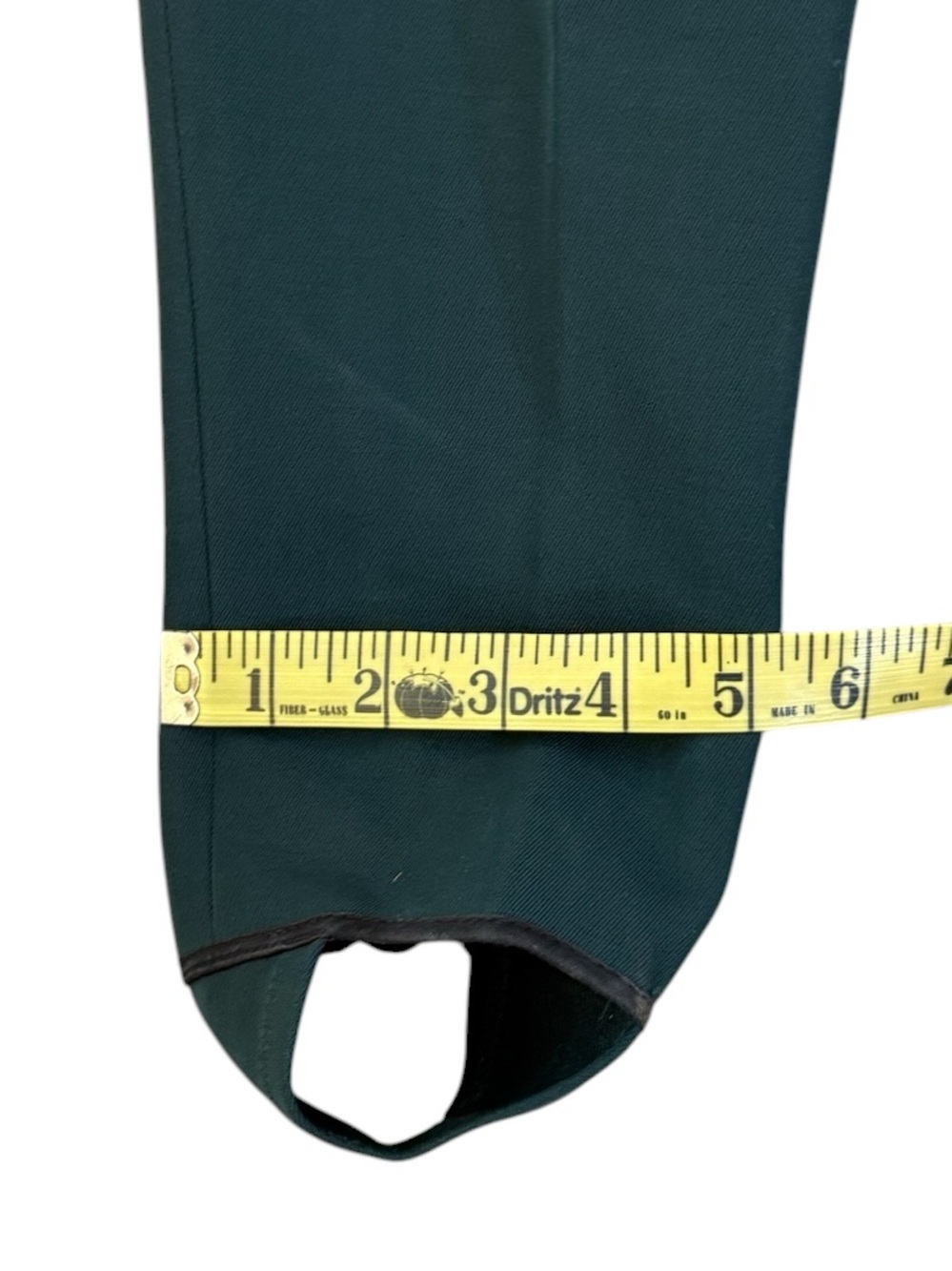Vintage Spinnerin Swiss Wool Blend Alpine Stirrup Pants Green 16R Fits 26x27.5 - Picture 16 of 16
